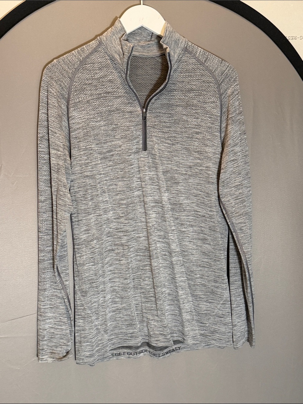 Men's Lightweight lululemon Gray Quarter-Zip Sweater